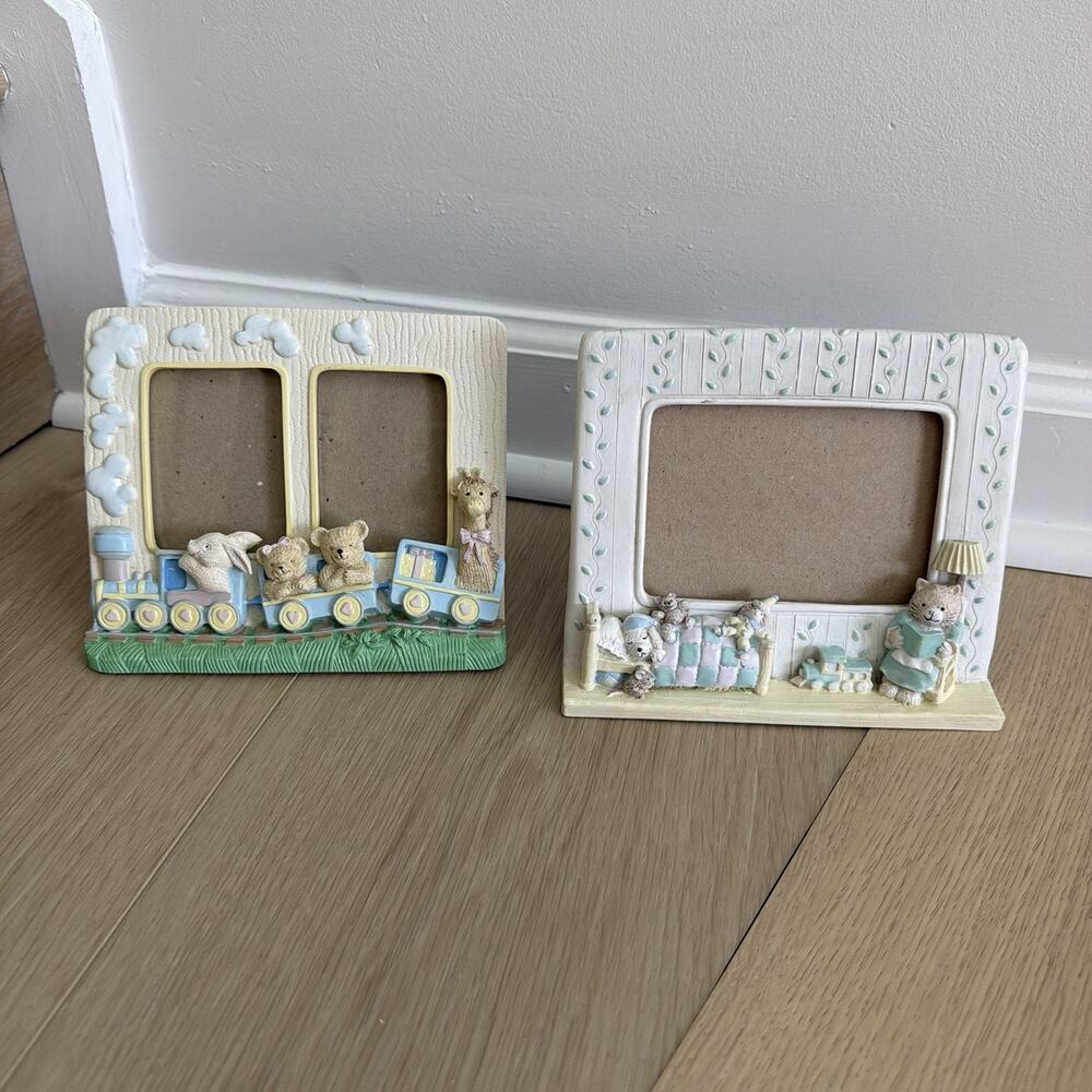 Vintage Set Of Two 90’s Nursery Child Photo Frames